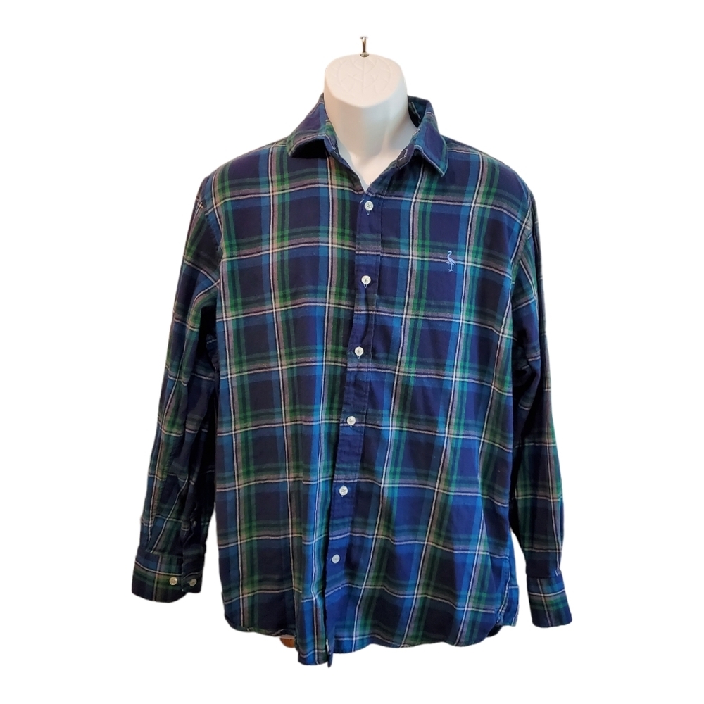 Men's Taylor Byrd Long Sleeve Flannel Lightweight Button Down Shirt Size‎ L